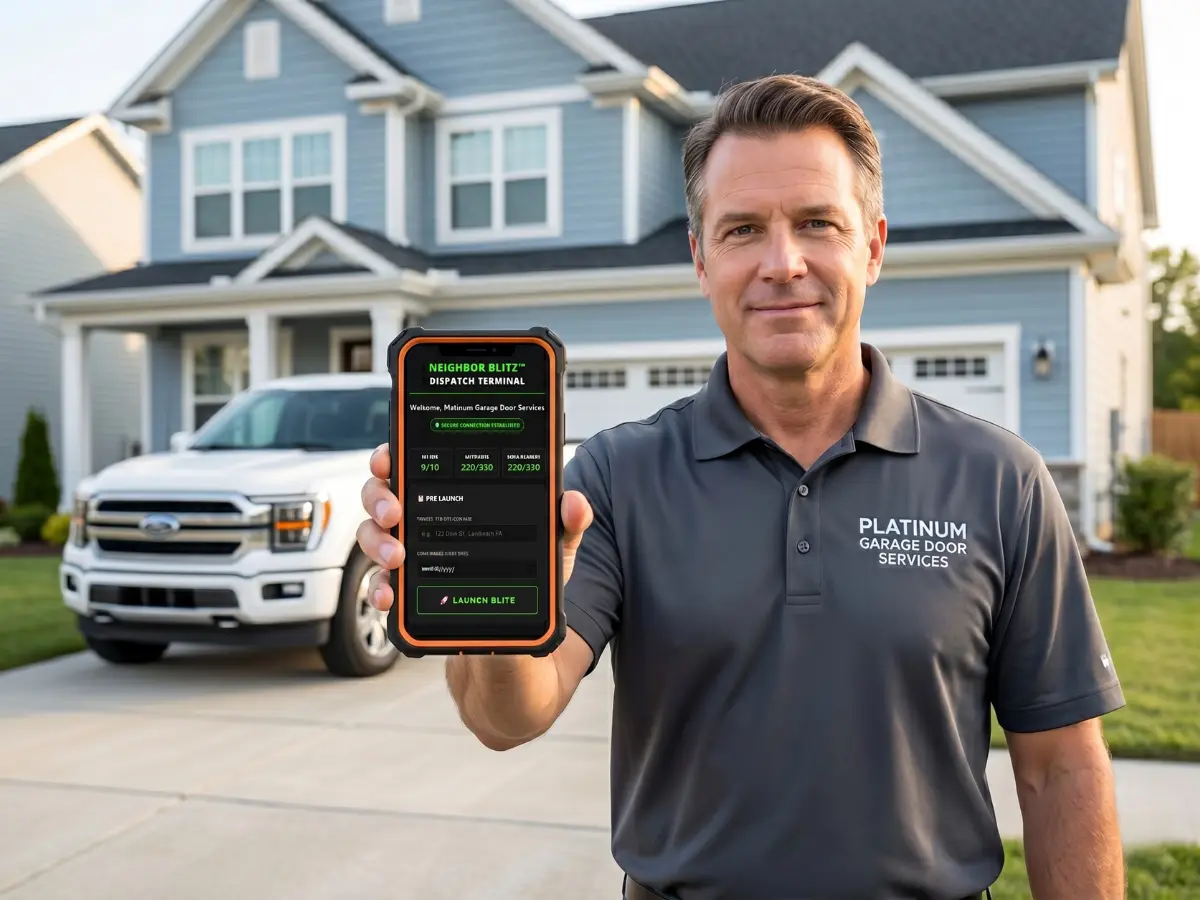 Private Contractor Dispatch Terminal App Interface Screen